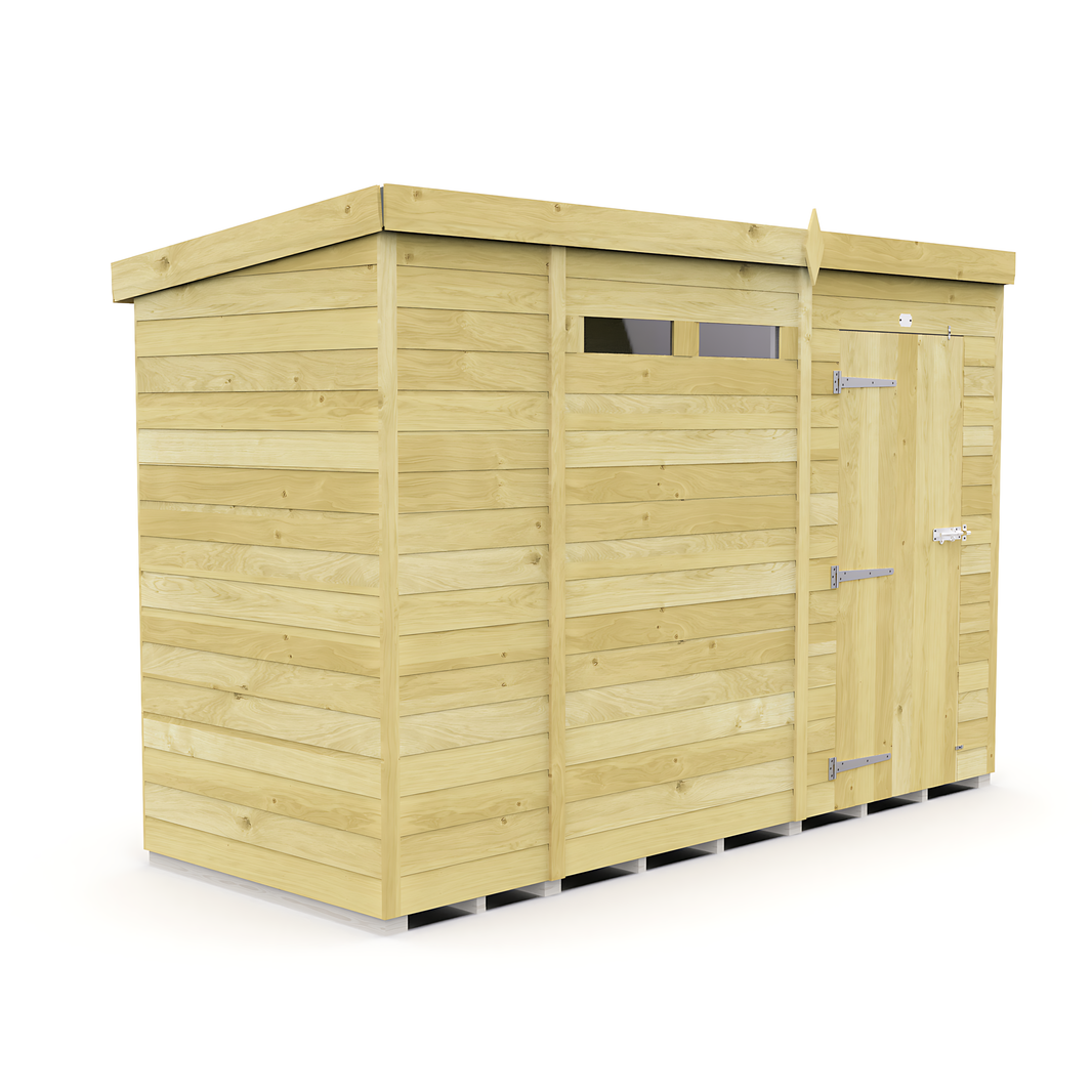 image 10ft x 4ft Pent Security Shed