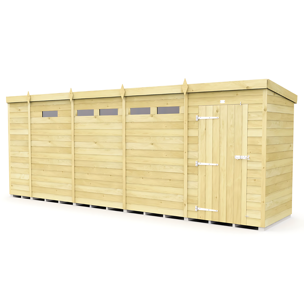 image 17ft x 4ft Pent Security Shed