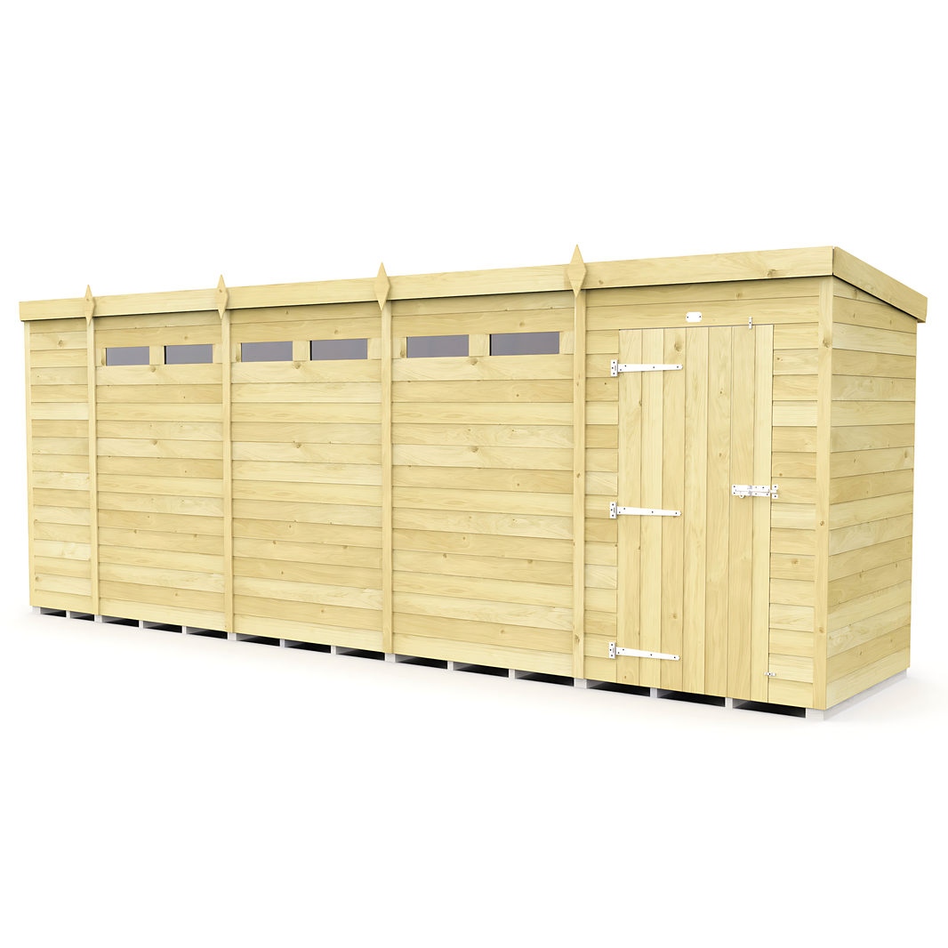 image 19ft x 4ft Pent Security Shed