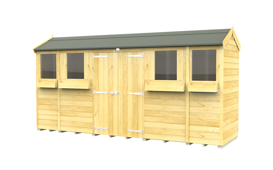 4ft x 14ft Apex Summer Shed