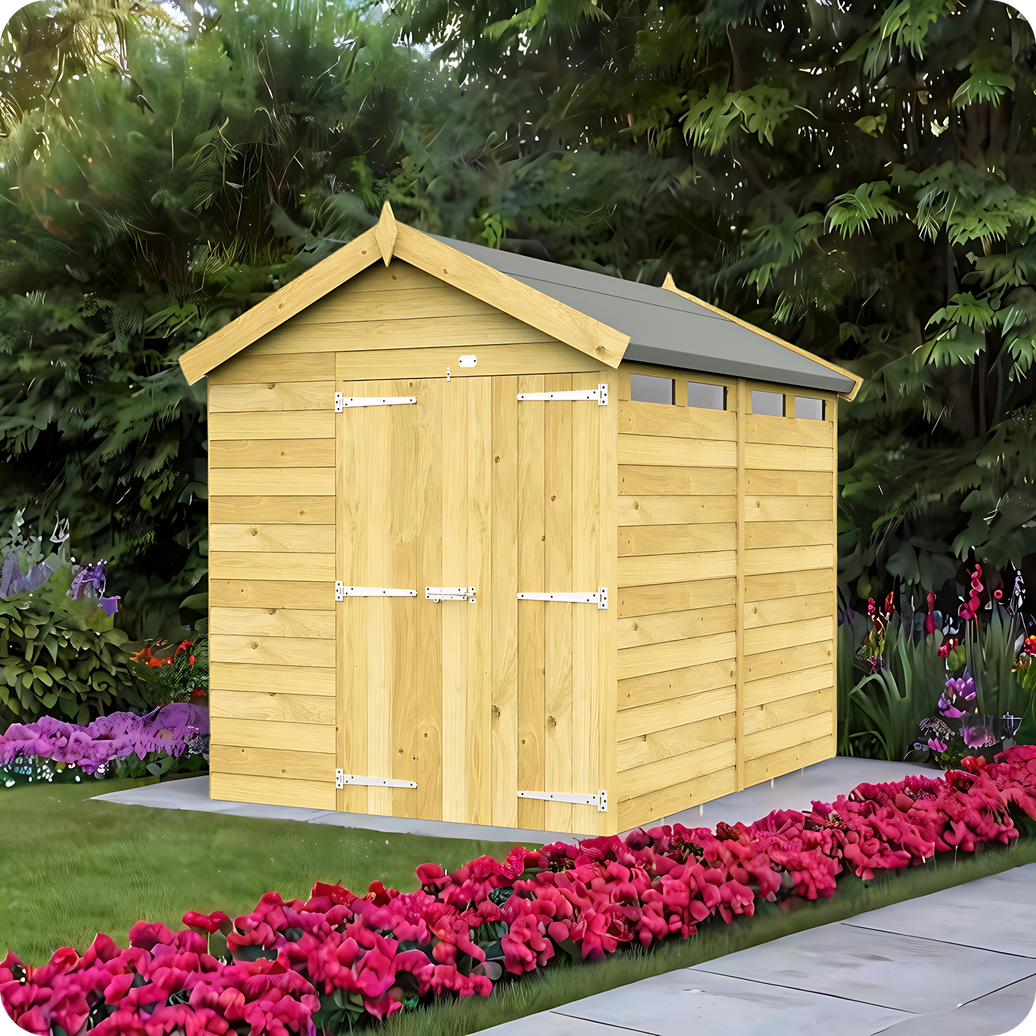8ft Apex Security Shed