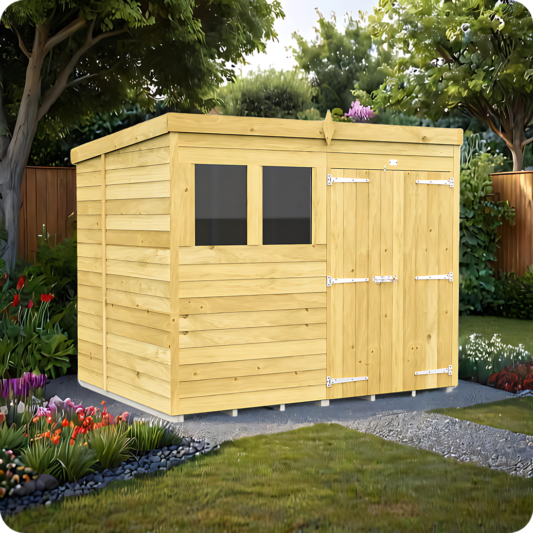 4ft Pent Shed