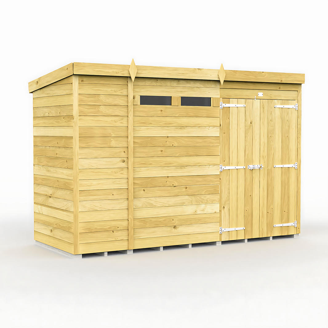 10ft x 4ft Pent Security Shed