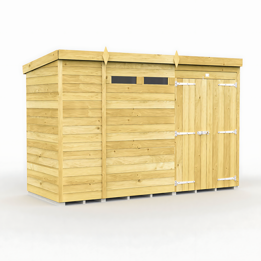 10ft x 4ft Pent Security Shed