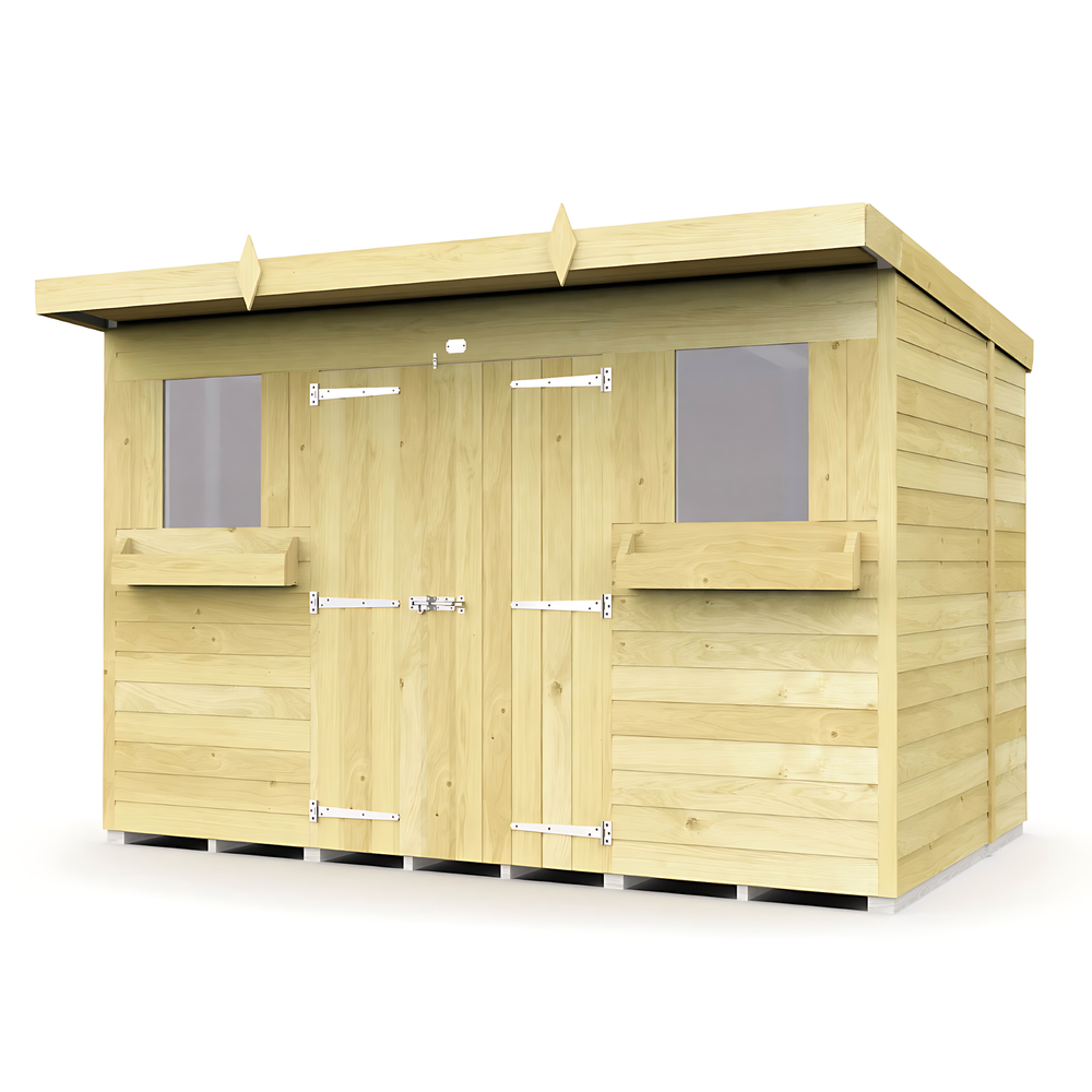 8ft Pent Summer Shed