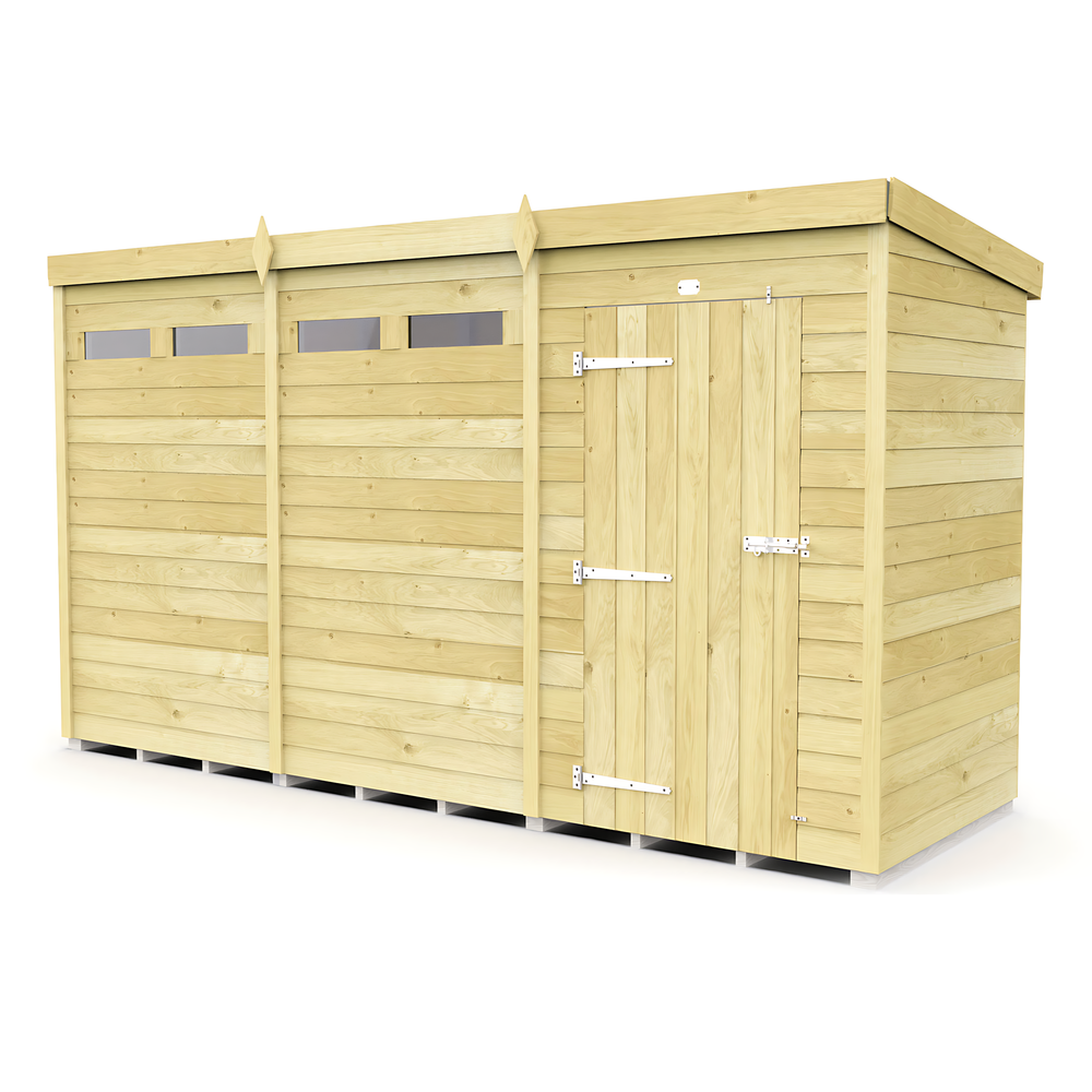12ft x 4ft Pent Security Shed