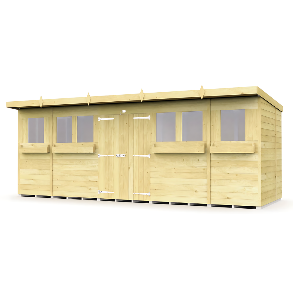 8ft Pent Summer Shed