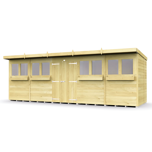 8ft Pent Summer Shed