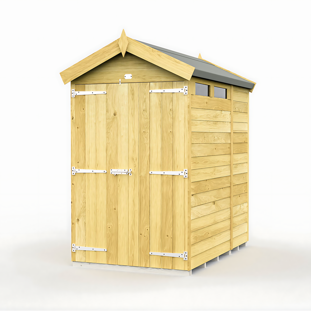 4ft Apex Security Shed