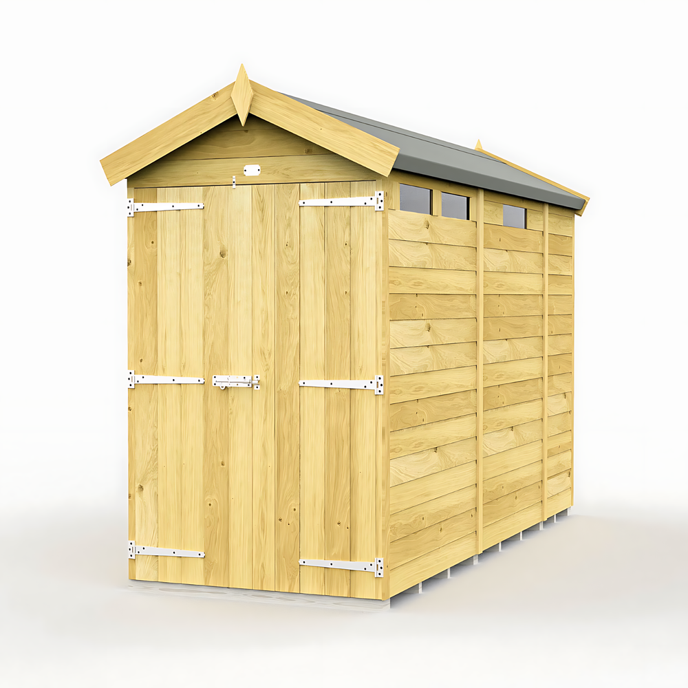 4ft Apex Security Shed