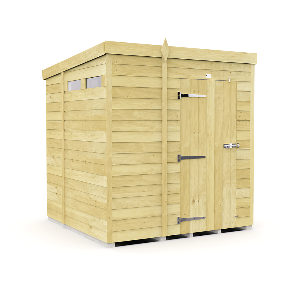 7ft x 6ft Pent Security Shed