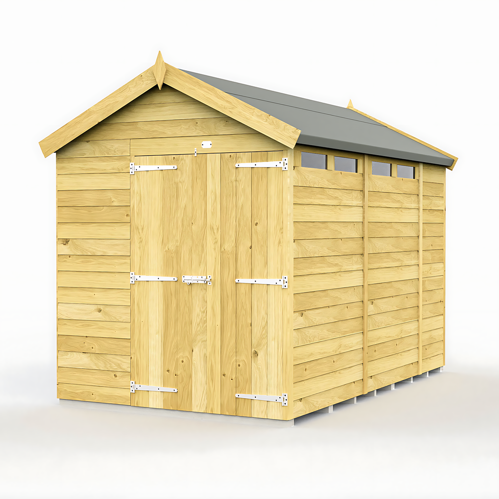 7ft Apex Security Shed