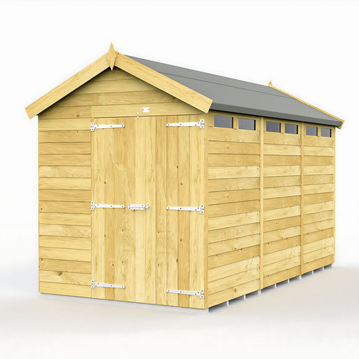 7ft Apex Security Shed