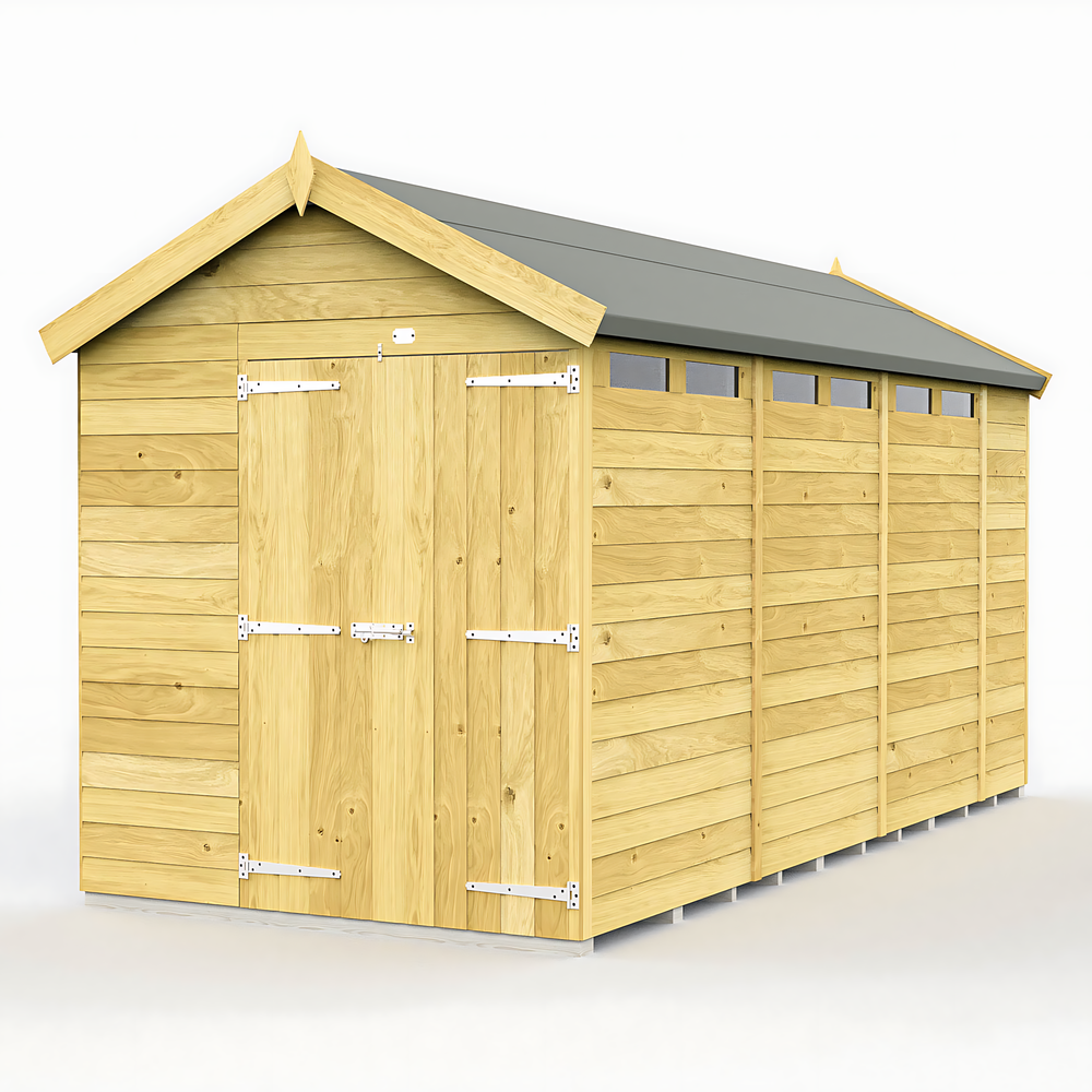 7ft Apex Security Shed
