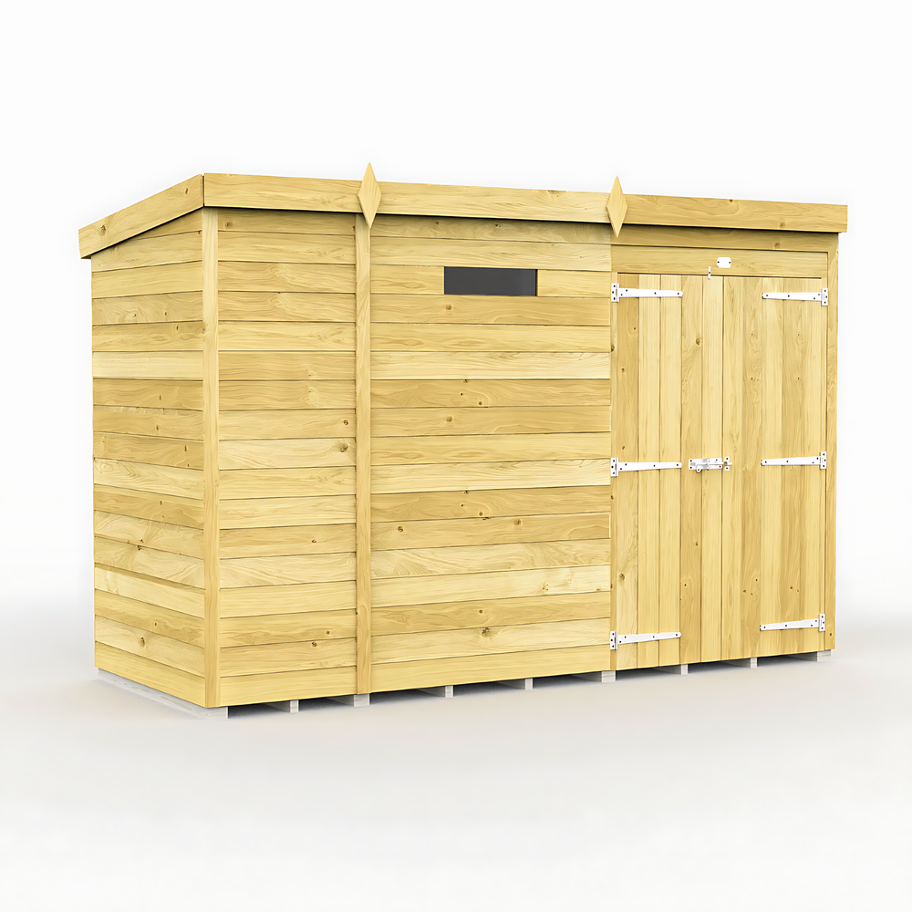 9ft x 4ft Pent Security Shed