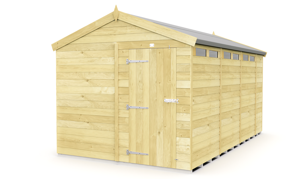 8ft Apex Security Shed