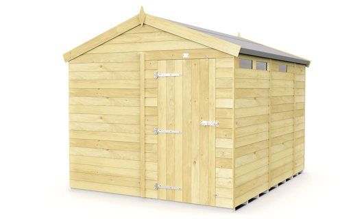 8ft x 9ft Apex Security Shed