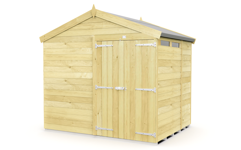 8ft x 7ft Apex Security Shed