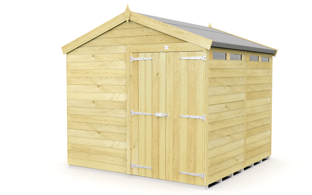 8ft Apex Security Shed