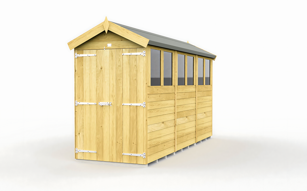 4ft x 12ft Apex Shed