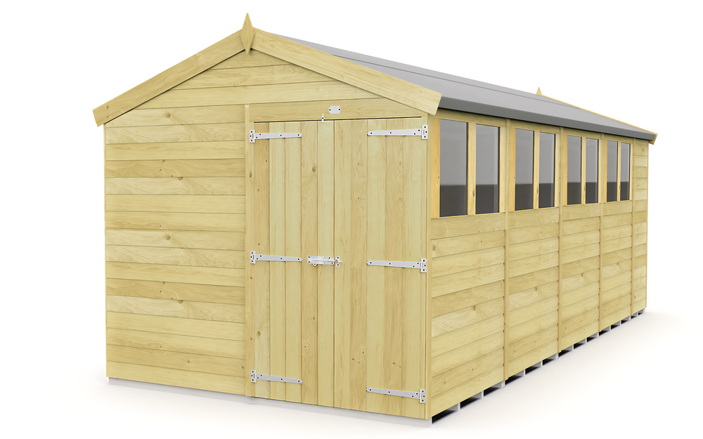 8ft x 19ft Apex Shed