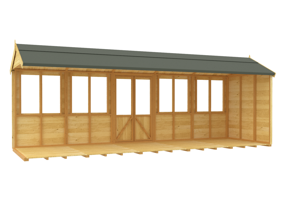 4ft x 20ft Apex Summer House