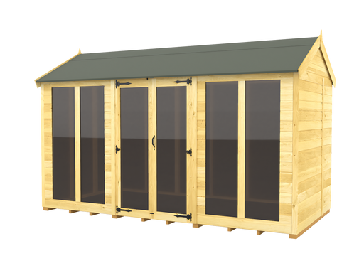 7ft x 12ft Apex Summer House (Full Height Window)