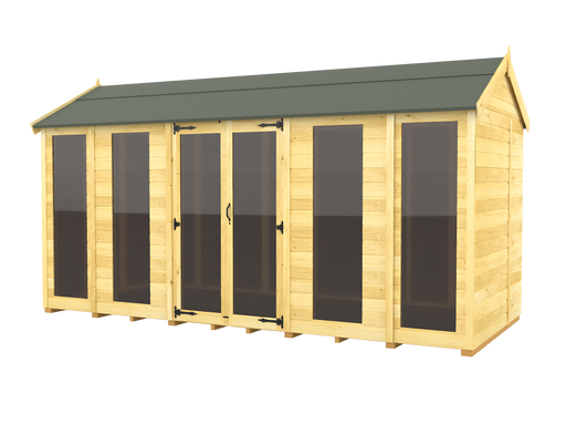 7ft x 14ft Apex Summer House (Full Height Window)