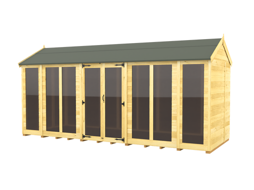 7ft x 16ft Apex Summer House (Full Height Window)