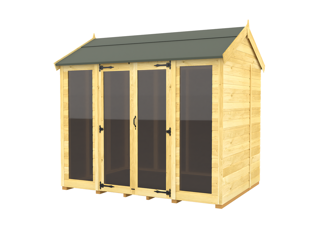 5ft x 10ft Apex Summer House (Full Height Window)