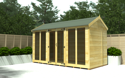 6ft x 10ft Apex Summer House (Full Height Window)