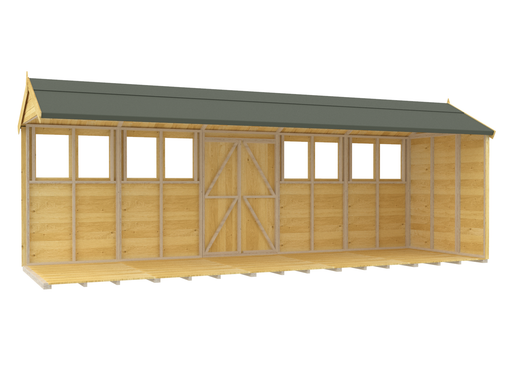 8ft x 20ft Apex Summer Shed