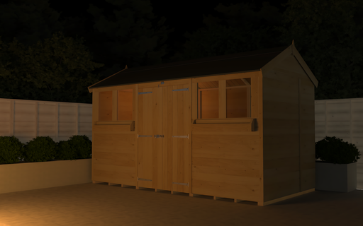 6ft x 10ft Apex Summer Shed