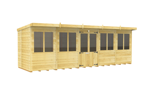 6ft x 20ft Pent Summer House