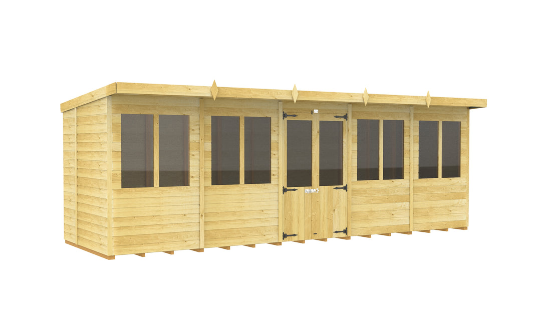 7ft x 20ft Pent Summer House