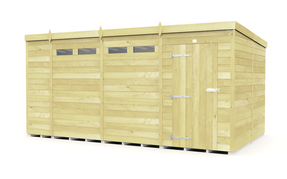 8ft Pent Security Shed
