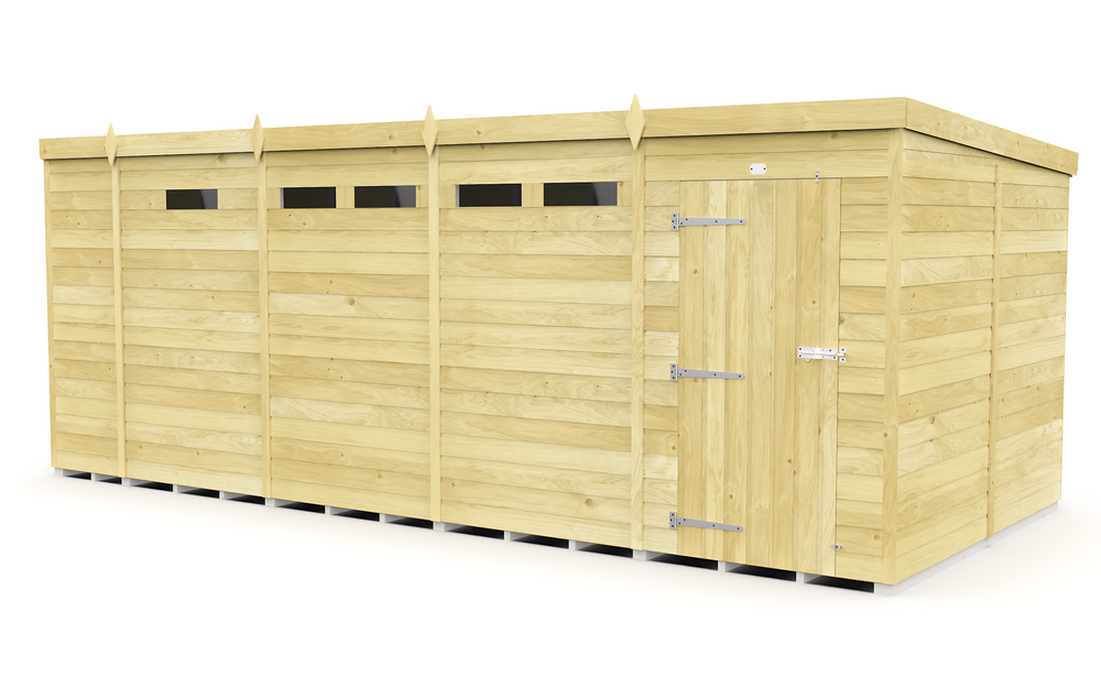 8ft Pent Security Shed