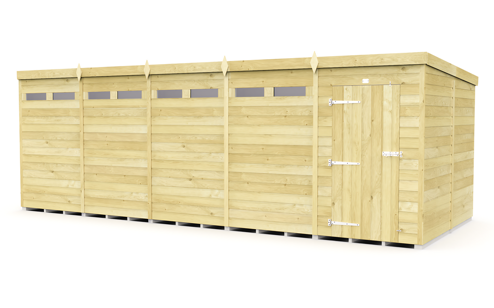 8ft Pent Security Shed