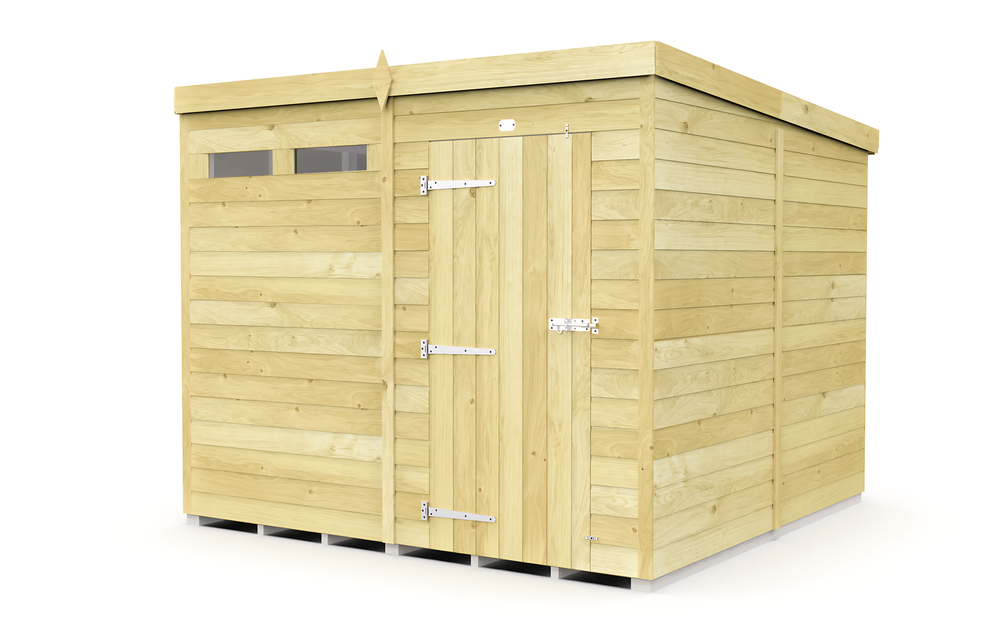 8ft Pent Security Shed