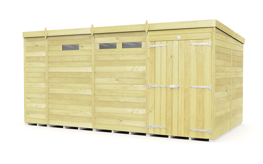 8ft Pent Security Shed