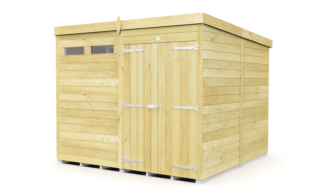 8ft Pent Security Shed