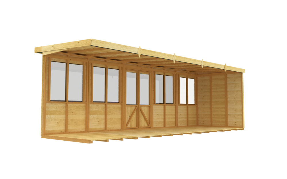 7ft x 20ft Pent Summer House