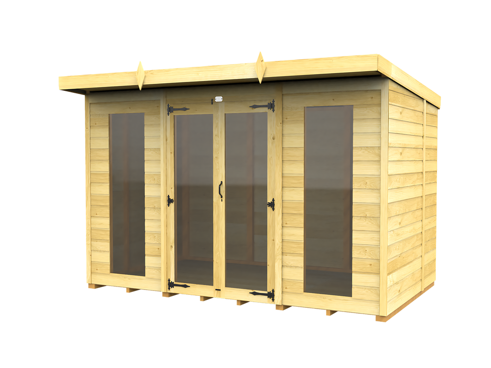 7ft Pent Summer House (Full Height Window)