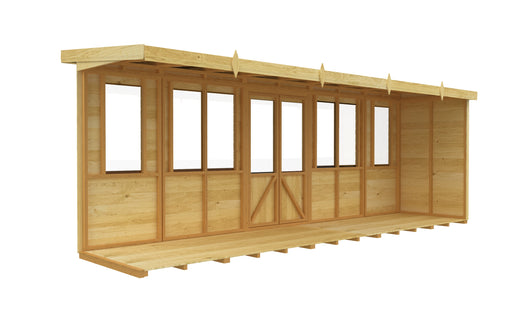 4ft x 18ft Pent Summer House