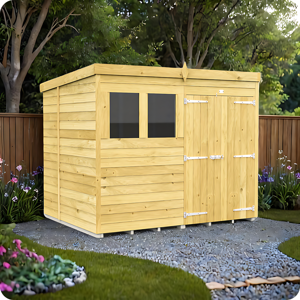 7ft Pent Shed